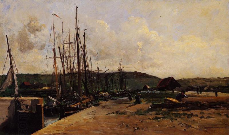 Charles-Francois Daubigny Fishing Port oil painting picture